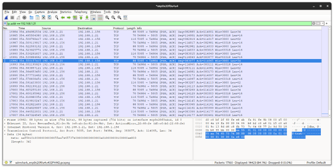 “test” user in the ASCII box